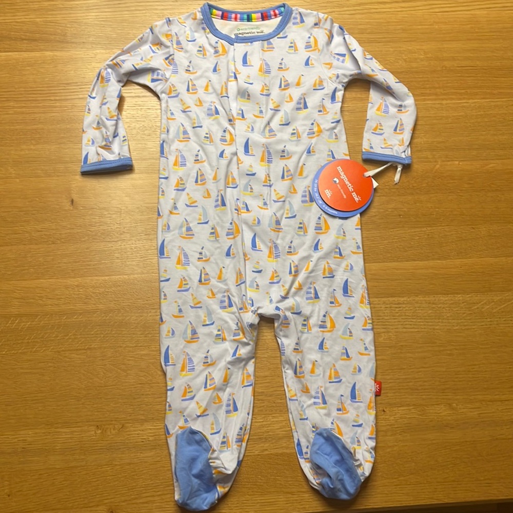 Magnetic me. Footed one piece. Size 6-9 months. Brand new with tags.